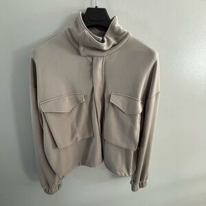 Yogalicious Softlite Scuba Autumn Jacket in Beige